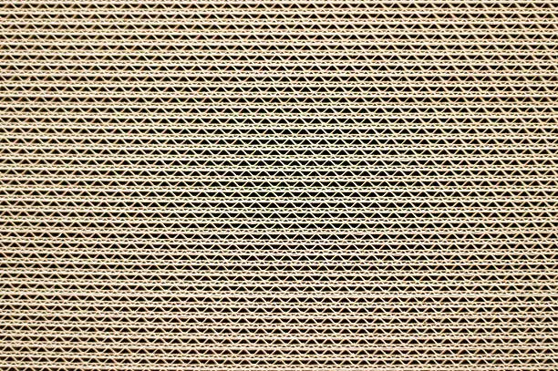 Side View of  a Corrugated Cardboard