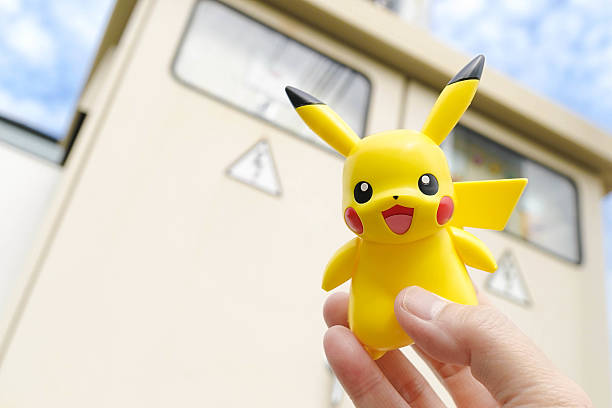 pokemon go - pikachu electric pokemon stock photo