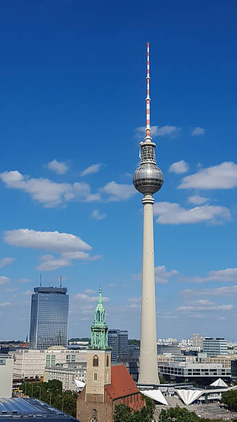 istock Berlin television tower and view to Berlin Mitte (Alexanderplatz) 590059656