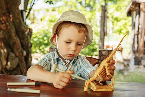 little boy wants to be an archaeologist