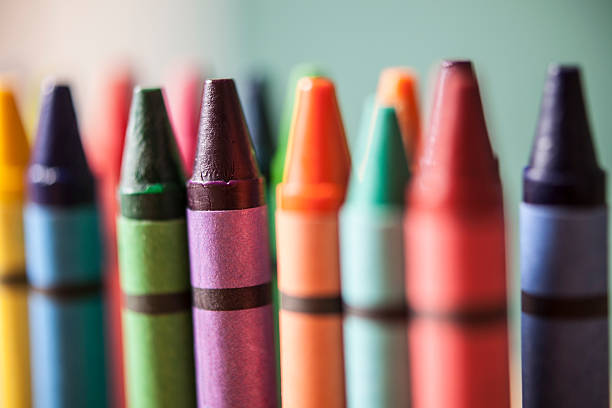 istock Colorful crayons in a row ready for back to school. 590065254