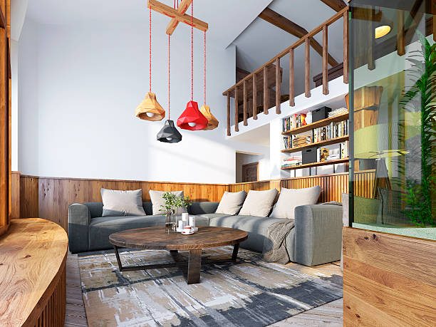 istock Modern living room in a loft style. 590068760