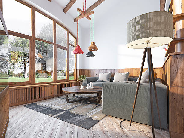 istock Modern living room in a loft style. 590069178
