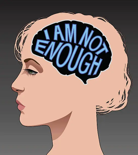 Vector illustration of Low Self Esteem