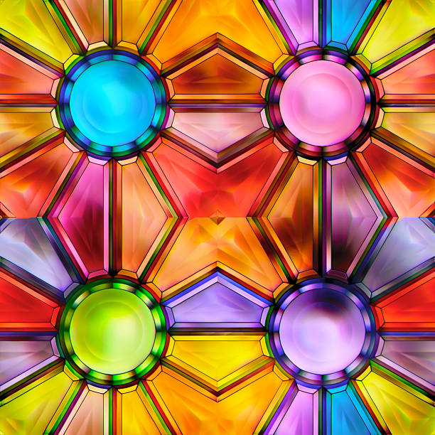istock Seamless texture of abstract shiny colorful 2D illustration 590071390