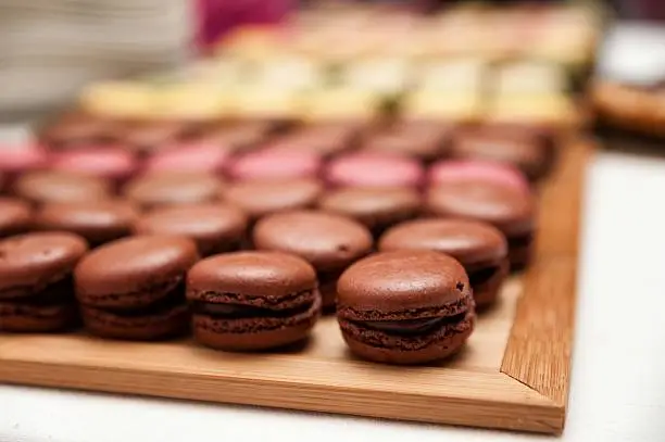 Photo of Macaroons in tray