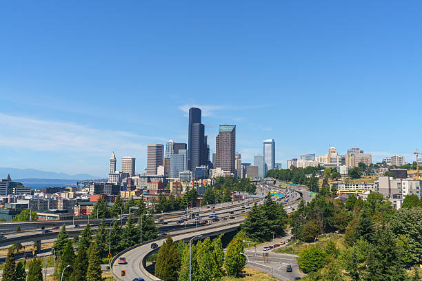 istock Beautiful View of Seattle Downtown 590073714