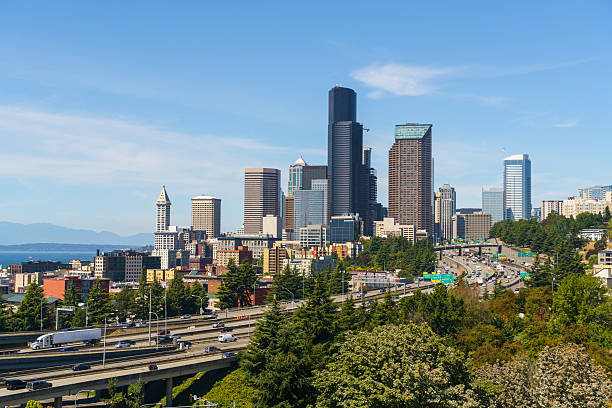 istock Beautiful View of Seattle Downtown 590073774
