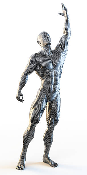 istock 3d rendering of muscular man greeting to the sky 590077324
