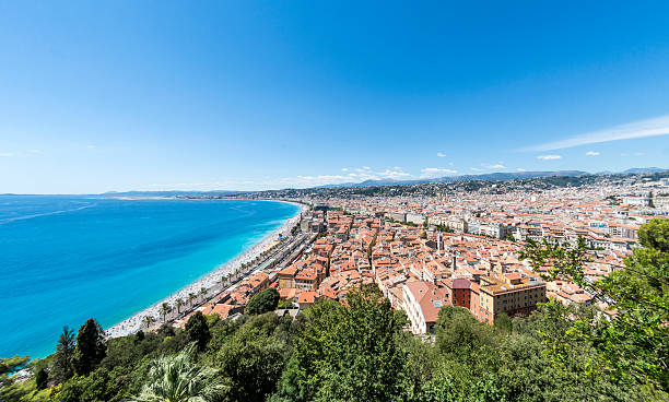 istock Old Town and beach in Nice, France 590077432