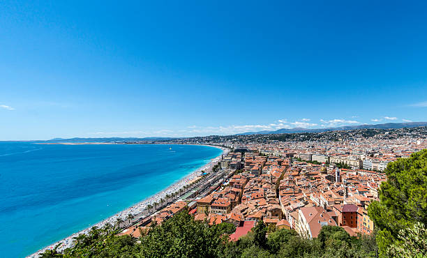 Old Town and beach in Nice, France