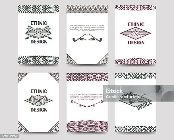 Card Border Native Native American Style Borders Cards Stock Illustration - Download Image ...