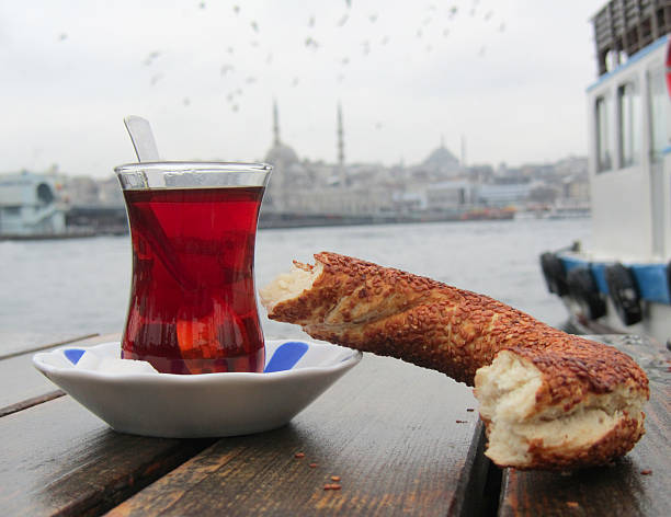 istock Turkish Tea and Bagel - Istanbul 590080126