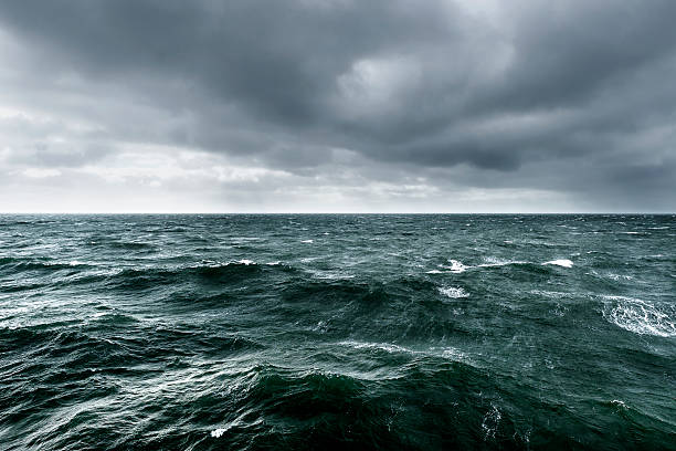 istock Intense winter storm brewing over ocean 590135550