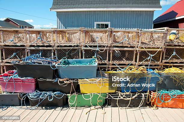 Lobster Traps In North Rustico Prince Edward Island Stock Photo - Download Image Now