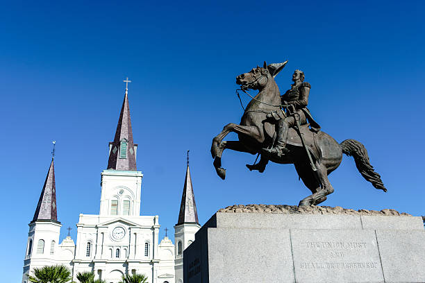 istock St. Louis Cathedral with Statue of Andrew Jackson 590138956