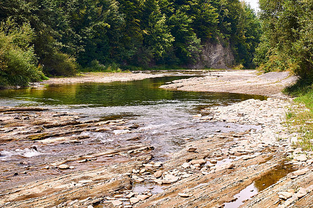 Nature abstract. Stream in the mountains.
