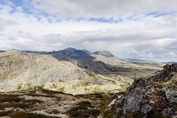 istock View to Rondane mountain range from  Rondane. 590141392