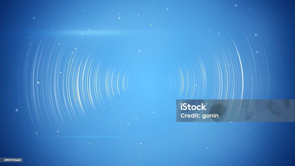 wireless transition abstract blue technology background wireless transition. Computer generated abstract technology background Radio Wave Stock Photo