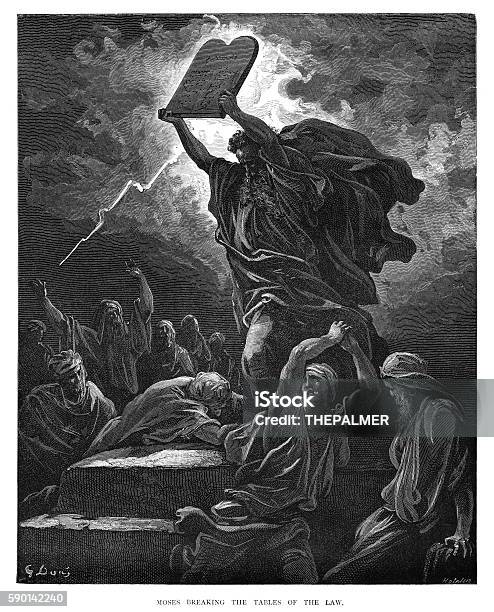 モーセが1870年に律法のテーブルを破る - 旧約聖書の人物 モーセのベクターアート素材や画像を多数ご用意 - 旧約聖書の人物 モーセ, 十戒 ...