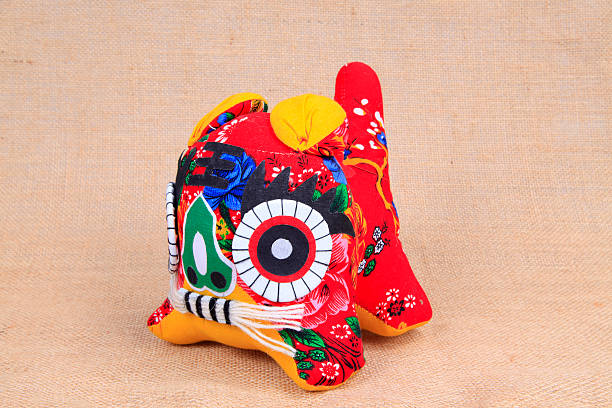 istock traditional hand made cloth tiger toy 590144886