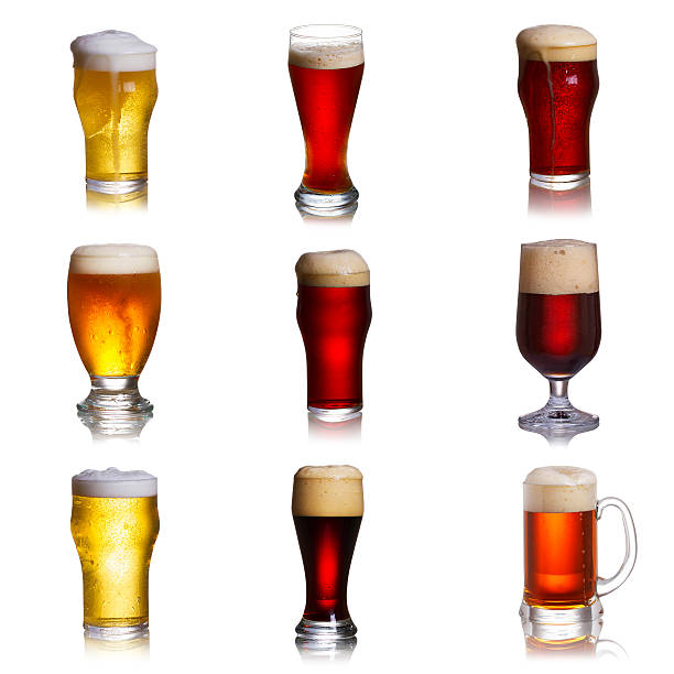 istock Set of various beer isolated on a white background 590145024