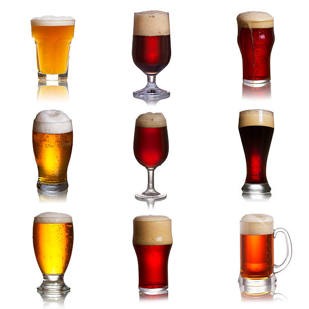 istock Set of various beer isolated on a white background 590145036