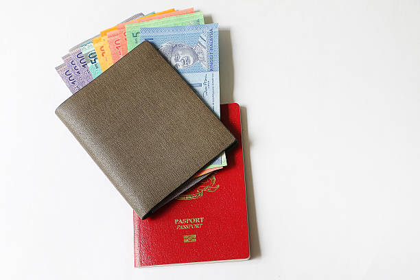 istock Malaysian banknotes,wallet and passport 590146244