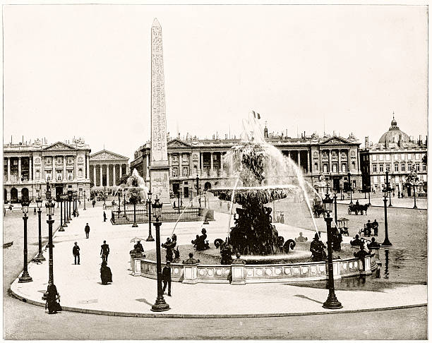 istock Place de la Concorde,, Paris, in 1880s 590146424