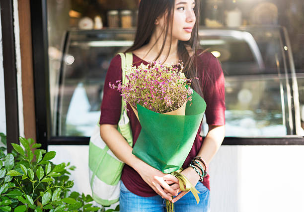 istock Joyful Lonely Present Style Relaxing Women Girl Concept 590146694
