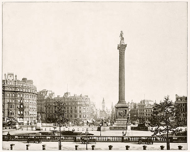 istock Trafalgar Square, London, England in 1880s 590147362