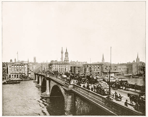 istock London Bridge, London, England in 1880s 590147368