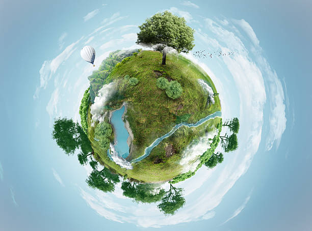 зеленая планета - cloud environment nature green стоковые фото и изображения
