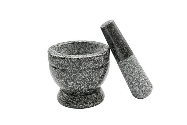 istock Mortar and Pestle Isolated on a White Background 590149508