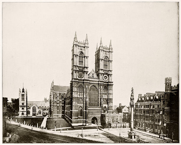 istock Westminster Abbey, London in 1880s 590149602