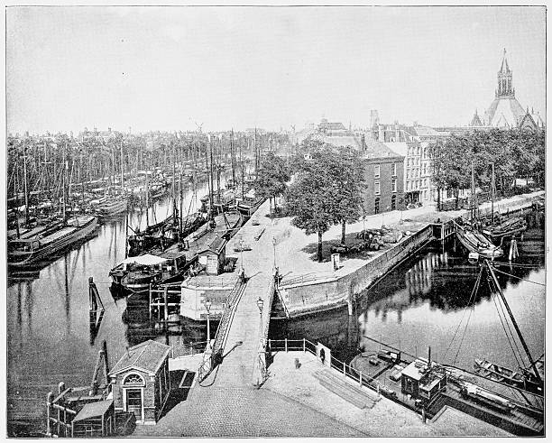 istock Rotterdam, Holland in 1880s 590150160
