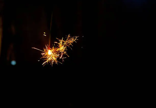 Photo of Shining in the darkness, sparkler of Japanese tradition