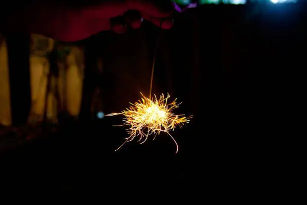 Photo of Shining in the darkness, sparkler of Japanese tradition