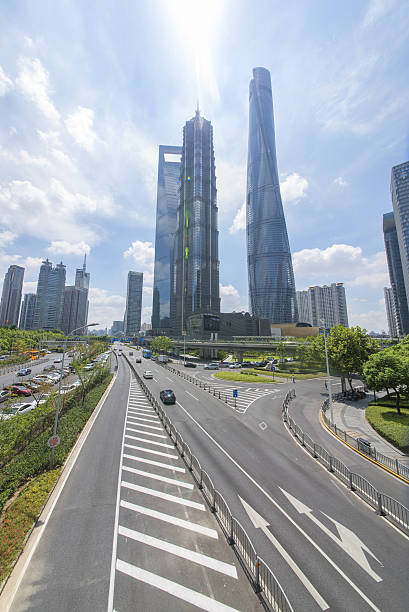 istock Shanghai high-rise highway 590153750