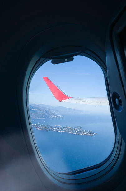 istock Taking Off from Nice Airport View of Coastline 590162068