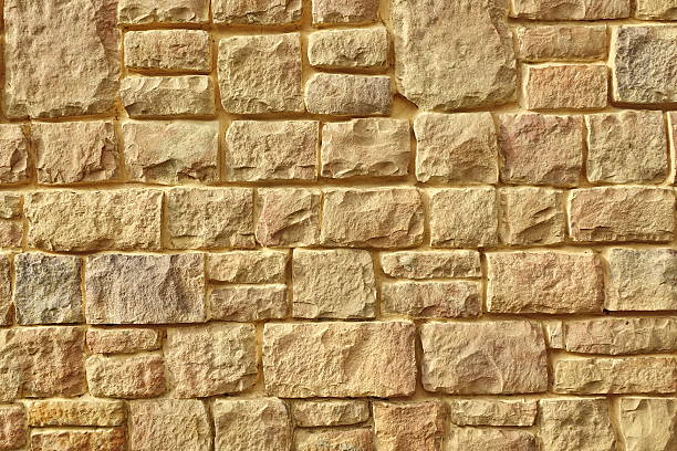 New cotswold stone building wall