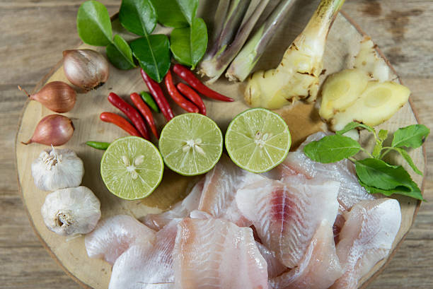 istock Condiment for spicy Fillet fish soup,Fish Tom yam, 590168546