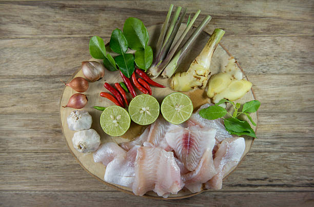 istock Condiment for spicy Fillet fish soup,Fish Tom yam, 590168568