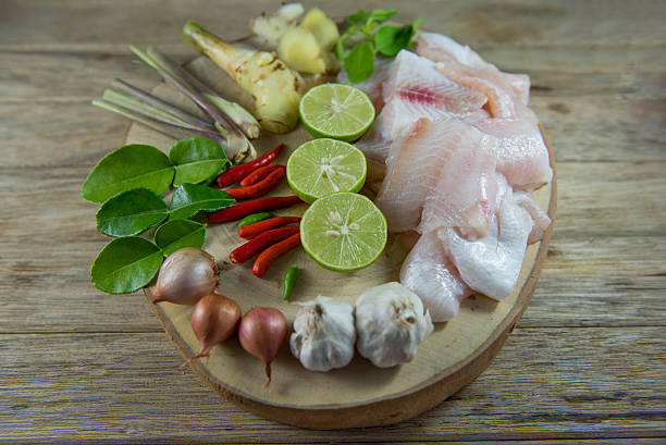 istock Condiment for spicy Fillet fish soup,Fish Tom yam 590168814