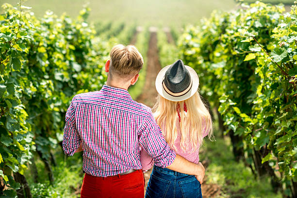 istock Couple on the vineyard 590172078