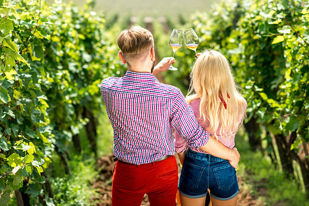 istock Couple on the vineyard 590172152