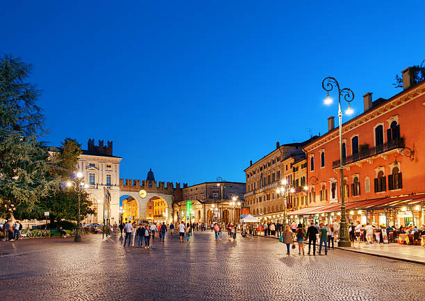 istock Piazza Bra in Verona (Italy) at evening 590173114