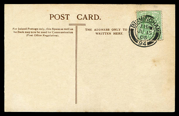 istock vintage blank postcard from Birmingham, England in Early 1900s 590174754