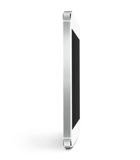 istock White smart phone blank screen mock up profile stand mockup 590175634