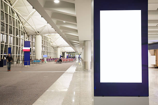 istock Blank Billboard in airport 590176068